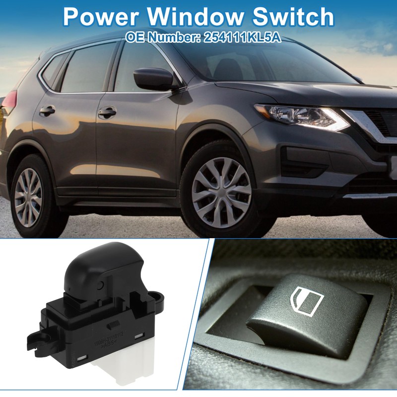 A ABSOPRO Nissan Rogue Sentra Juke Black Rear Passenger Side