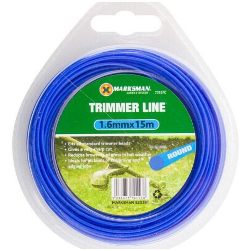Home Spired 1.6mm x 15m Strimmer Line for Garden Hedge