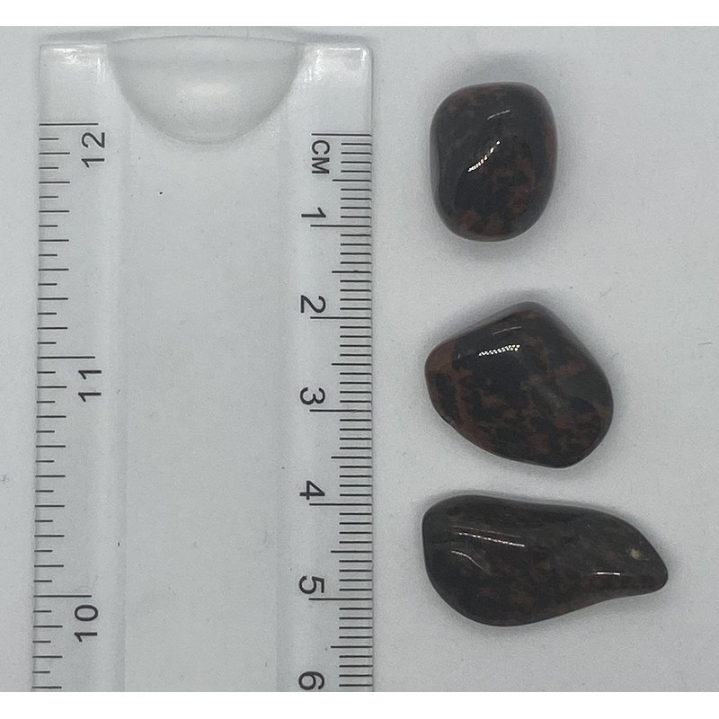 Mahogany Obsidian Small Tumbled Stones - 3 Pc