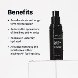 Revision Skincare Hydrating Serum, Moisturizing Anti Aging Serum, Oil Free Formula with Two Forms of Hyaluronic Acid, 0.5 fl oz