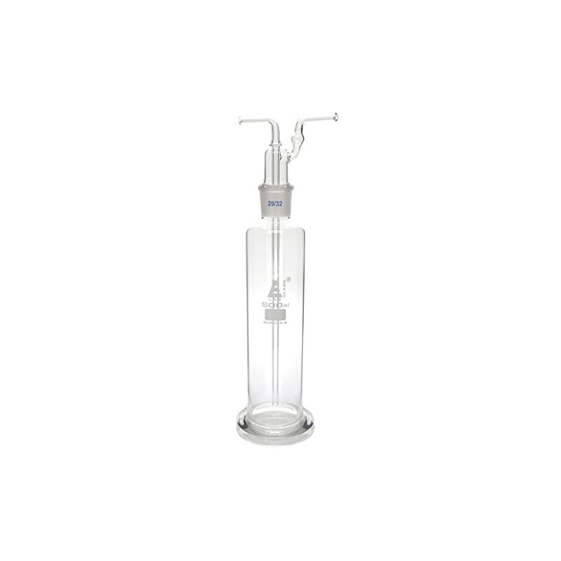 EISCO Drechsel Bottle for Gas Washing, 500ml, Interchangeable Joint Head