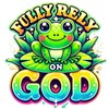 Fully Rely On God Temporary Tattoos, Set of 50, Frog
