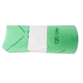 BioBag 120/140 Litre Inlay Bag for Organic Bin - Pack of 10 Compostable According to EN 13432