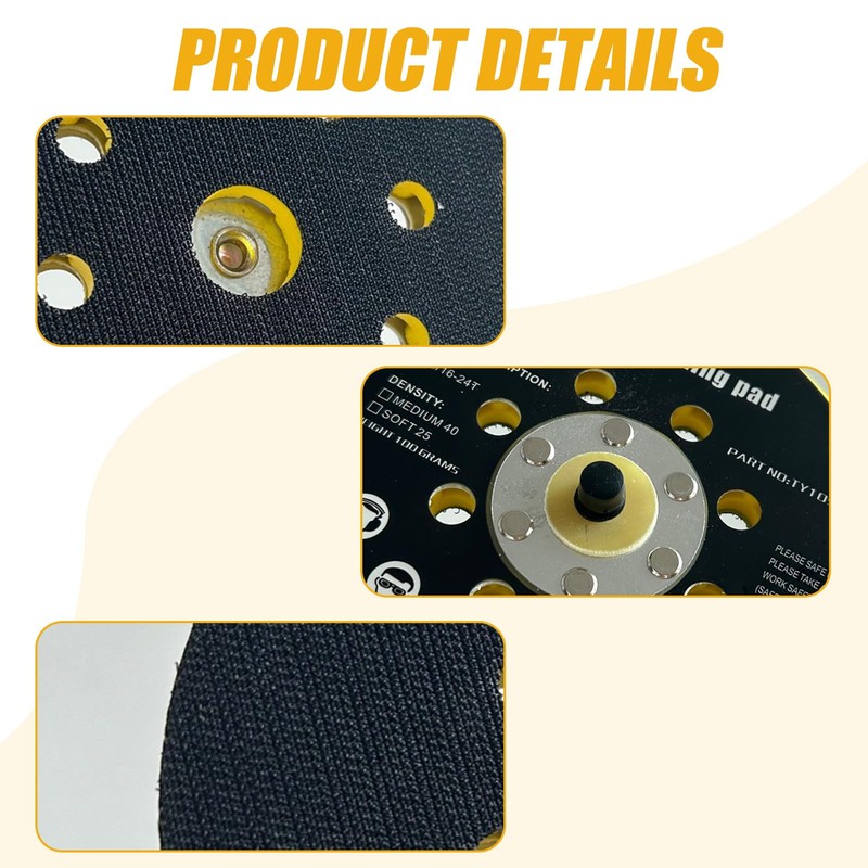 Biglumin Sanding Disc - Pneumatic Sanding Disc 150 mm, Hand
