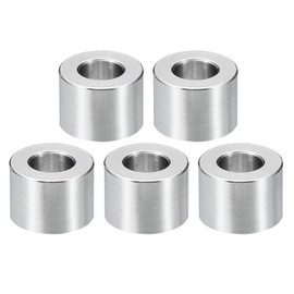 PATIKIL M8 Stainless Steel Spacers Set of 5 Metal Spacers Stainless Steel 8.2mm ID x 16mm OD x 12mm Long Stainless Steel Spacers for 5/16" or M8 Screws Screw Standoffs