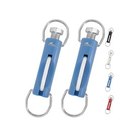 BLUEWING 2pcs Upgraded Zirconia Outrigger Release Clips UV Resistance Downrigger Clips with 1-60 lbs Adjustable Tension for Trolling Fishing, Blue