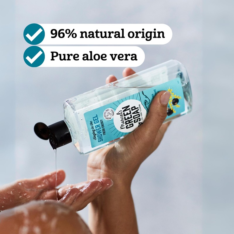Marcel's Green Soap Shampoo - Mimosa & Blackcurrant Scent, Enriched