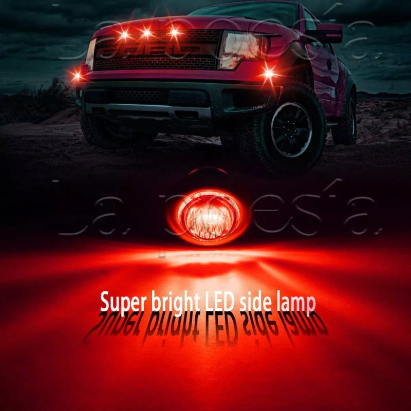 LOVLY 50pzs Plafones Led Cromado Para Camión Trailer Micro 24v