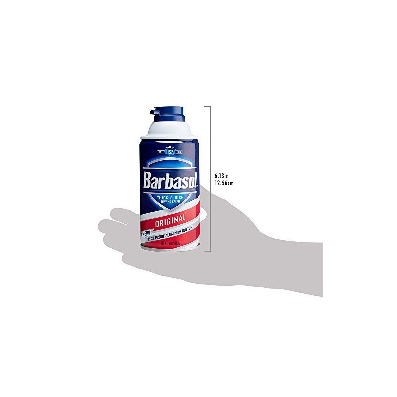 Barbasol Original Thick and Rich Cream Men Shaving Cream, 10
