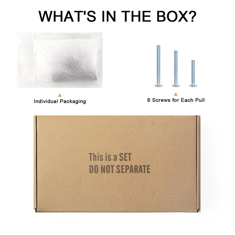 Probrico 30 Pack Matte Black Kitchen Cabinet Knobs, Modern Euro