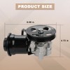 QCESEV Power Steering Pump with Pulley & Reservoir Compatible with
