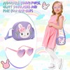 RSXING Girls Handbag Rabbit Bags Purple Little Girl Purse Small