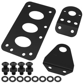 Shiwaki Motorcycle Side Mount Bracket Universal Taillight License Plate Holder turn signal bracket -Black