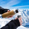 Thermos Flask 350 ml - Bamboo: High Quality Stainless Steel