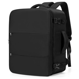 UPPACK Travel Backpack For Women Men Carry on Backpack Luggage Flight Approved Personal item Travel Bag Essentials Mochila de viaje Laptop College Backpack Large Black