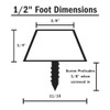 WALRUS OIL - Cutting Board Feet, Rubber Bumper Protectors with