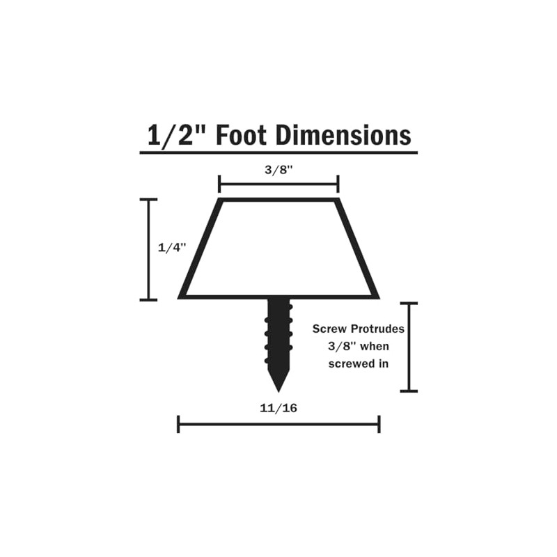 WALRUS OIL - Cutting Board Feet, Rubber Bumper Protectors with