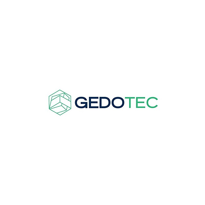 Gedotec Inlet Shell Handle Square Furniture Handle Black Anodised Silver