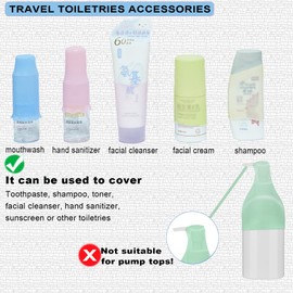 NELSHP Silicone Bottle Covers,8 Pack Travel Essentials for Women Beach Vacation,Travel Size Toiletries Accessories, Cruise Ship Vacation Must-Have, Leak Proofing