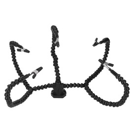 Helping Hands Soldadura, Soporte para PCB 5 Brazos Helping Hands Crafts Jewelry Hobby Workshop Helping Station para Reparación de PCB, Jewelry Solder Holder(Negro)