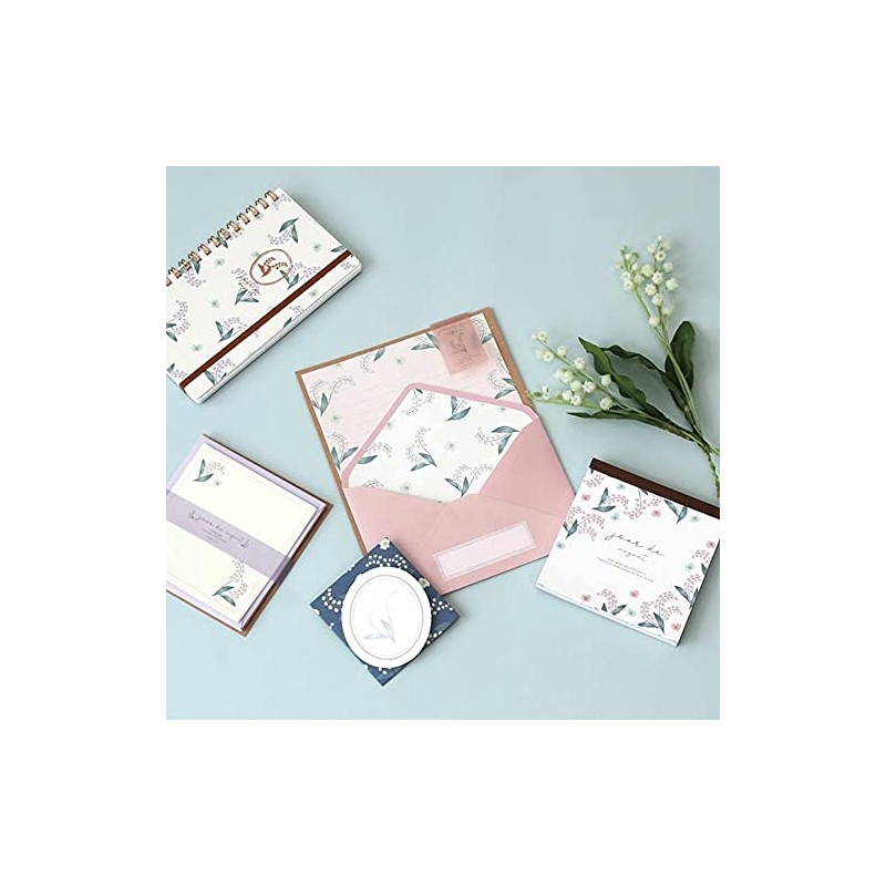 Lab Clip Notebook, Slim Squared, Jules de Muguet, Pink, 21C-JMSN01-PK