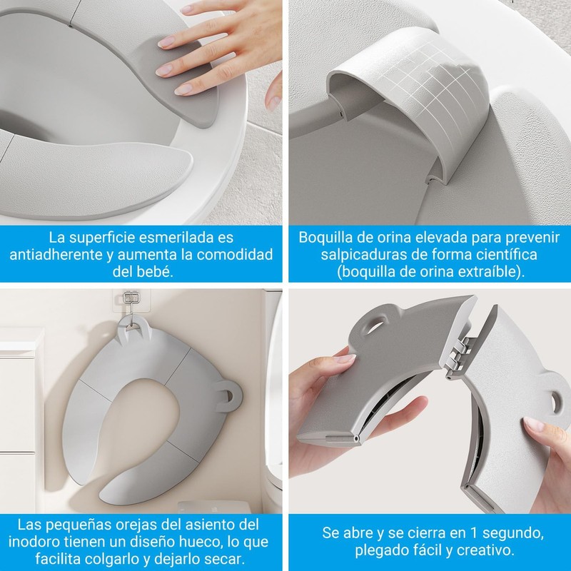 Asiento Entrenador Ba?o para Ni?os,siento Plegable