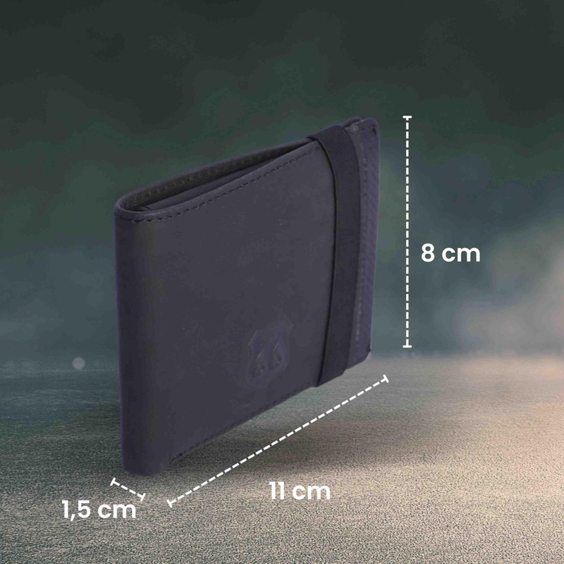 Route 66 - Men's leather wallet (RFID-protected) - men's wallet
