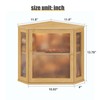 Furshus Corner Bread Box for Kitchen Countertop,Bread Storage for Homemade