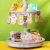Pack of 24 wooden Easter pendants, 8 Easter decorations, wood,