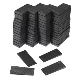 SUMTree Pack of 120 Furniture Leveling Discs, Leveling Wedges for Furniture, Furniture Wedges Made of Plastic, Black Leveling Pads for Tables Cabinet Dresser Chairs Wardrobes Sofas