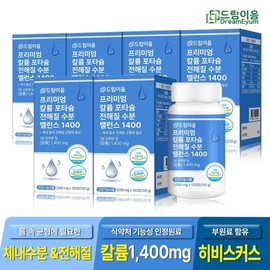 Dream Eum Premium Potassium Electrolyte Moisture Balance 1400 1000mg x 120 tablets 6 boxes / 드림이음 프리미엄 칼륨 포타슘 전해질 수분 밸런스 1400 1000mg x 120정 6박스