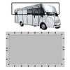 HFKJway 210D Oxford Cloth Travel Trailer Cover - Wind, Rain