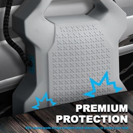 Cerumute Boat Fenders,Boat Bumpers for Docking Upgraded Boat Dock Bumpers,EVA Material,Easy to Install,Boat Fenders for Docking for Pontoon Boat,Bass Boat,Jon Boat and PWC and Jet Ski
