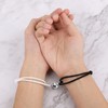 KINBOM Pack of 2 Magnetic Couple Bracelets, Love Heart, Mutual