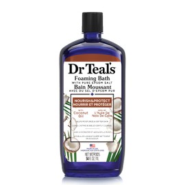 Dr Teal's Dr Teal's Foaming Bath with Pure Epsom Salt, Nourish & Protect with Coconut Oil, 34 fl oz (Packaging May Vary)
