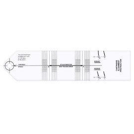 kwmobile Protractor for Pickups Record Player - Stencil Overhang Template for Aligning the Pickup - Turntable Accessories