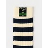 Beams Plus Socks, Ribbed, Border Socks, Men's, white