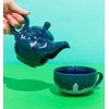 Half Moon Bay TFOR1DC07 Blue Ceramic Tea Set