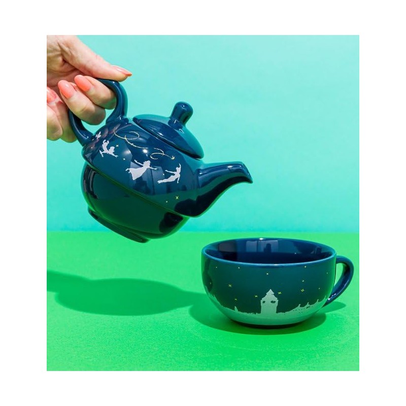 Half Moon Bay TFOR1DC07 Blue Ceramic Tea Set