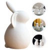 PRETYZOOM Ceramics Bunny Figurine Easter White Bunny Figurines Home Decor