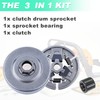 Adefol 3/8" 7T Sprocket Clutch Drum Bearing Kit for Stihl