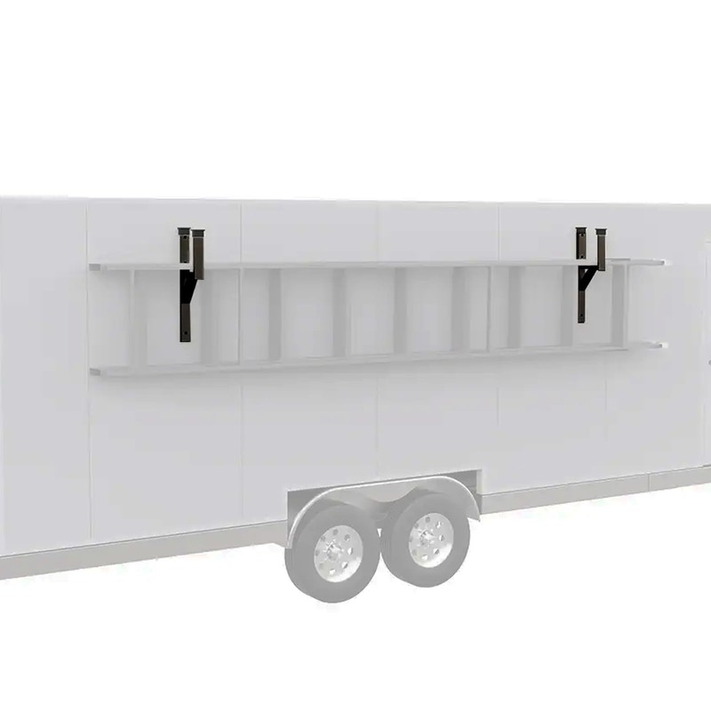 2 Rack Heavy Duty Side Mount Trailer Ladder Rack with
