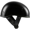 HIGHWAY 21 .357 SOLID HALF HELMET GLOSS BLACK MD 77-1100M