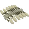 TechDiamondTools Kit of Wool Bobs for Rotary Tools, Mandrel Mounted,