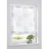 Bella Eyelet Roller Blind Burnout White Printed Circle Motif White