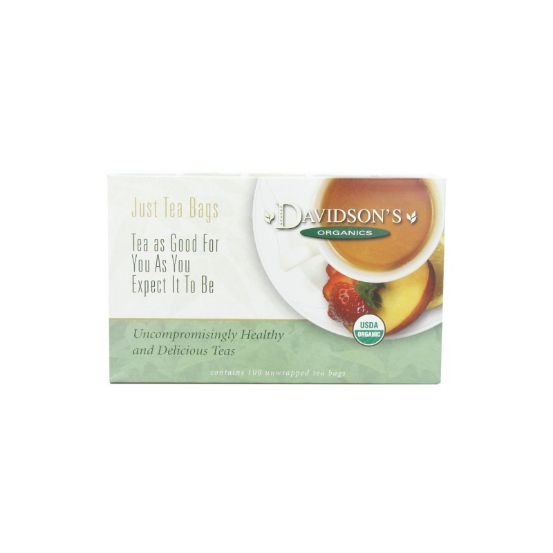 Davidson's Organics, Tropical Green, 100-count Unwrapped Tea Bags