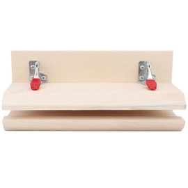 HandStitched Sewing Horizontal Leathercraft Wooden Table Clamp Stitching Tool for DIY Craft