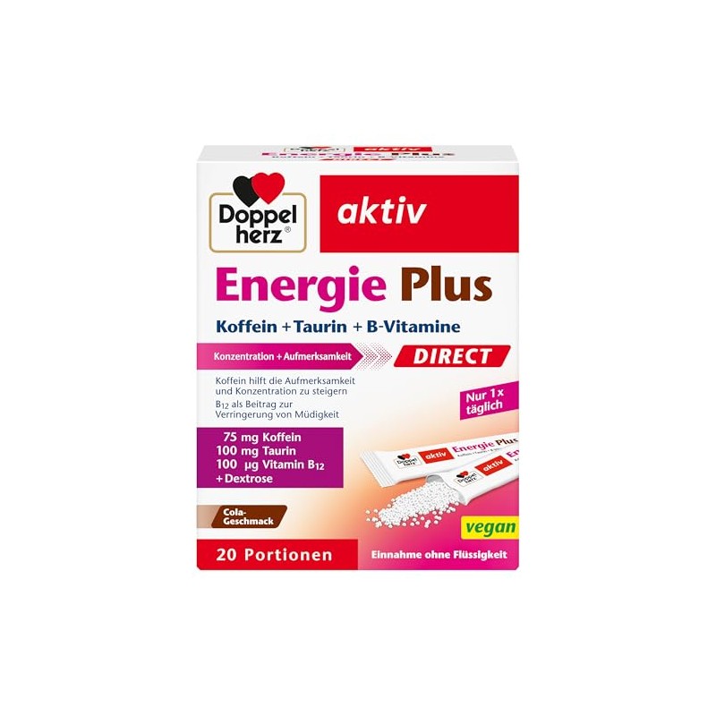 Doppelherz Energy Plus Direct - with Cola Flavour | With