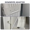 Downspouts Clip 3x4 ， Gutter Downspout Bracket White （2 Pack）