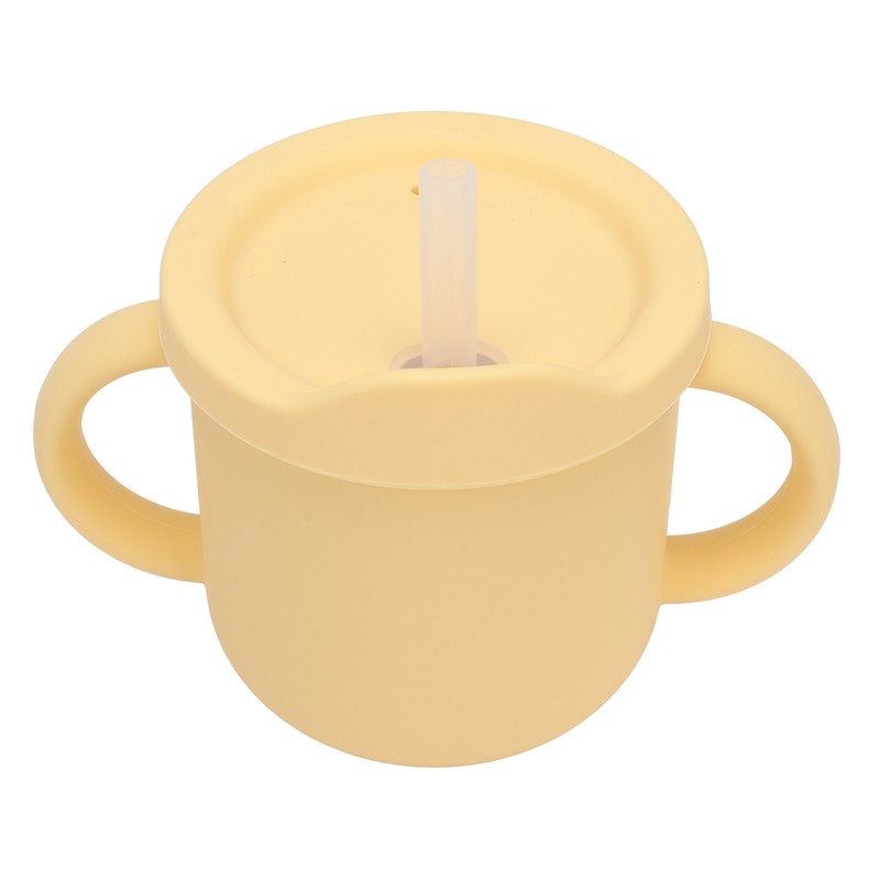 Silicone Sippy Cups Double Handles Lightweight Toddler Training Cup with